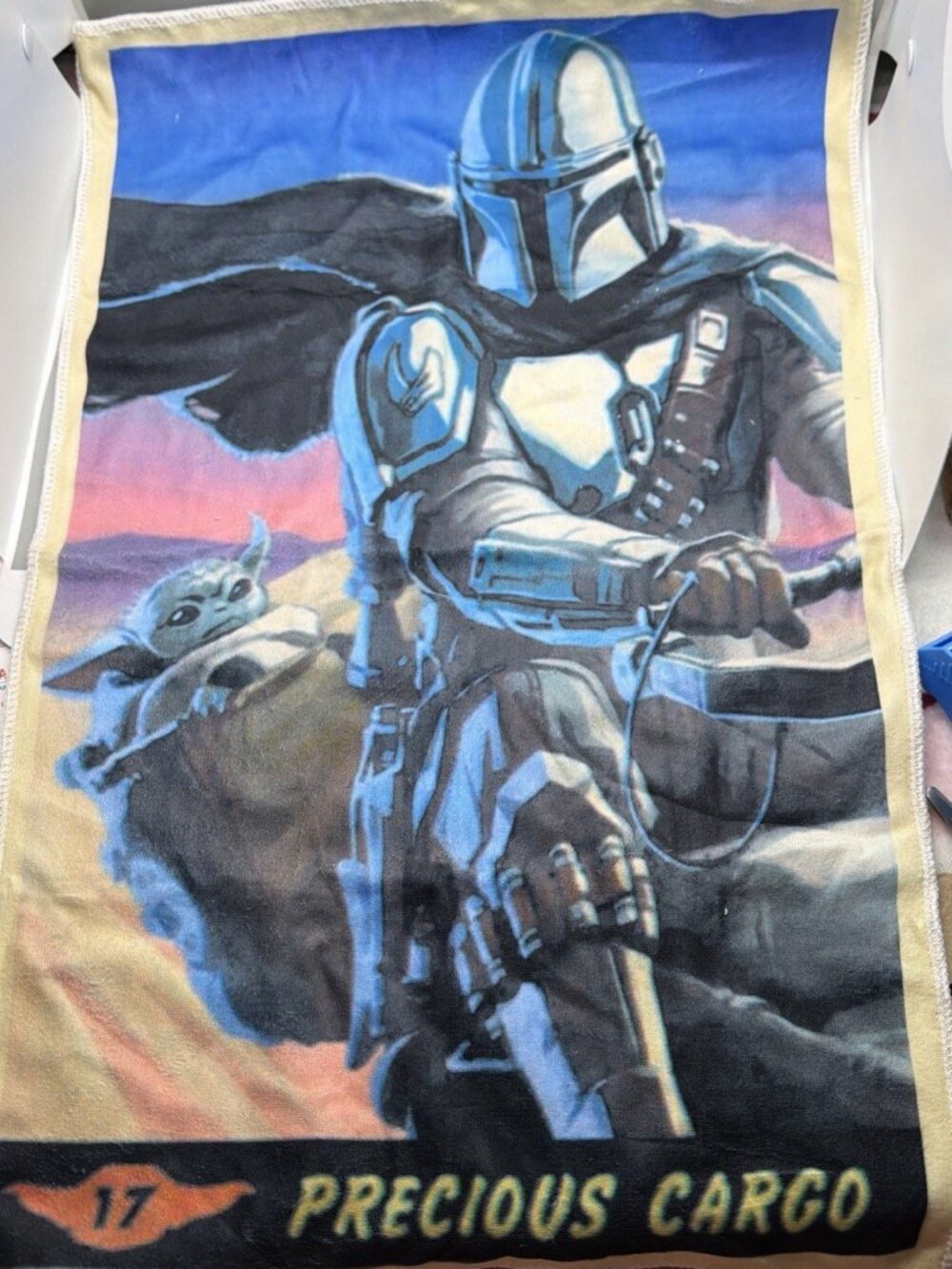 Star Wars CULTUREFLY Mandalorian Box KITCHEN TOWEL "Precious Cargo" w/ Tag MIP